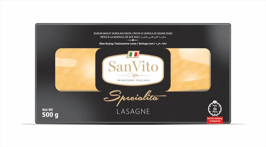 San Vito Specialita Durum Wheat Pasta, Lasagne, 500 grams