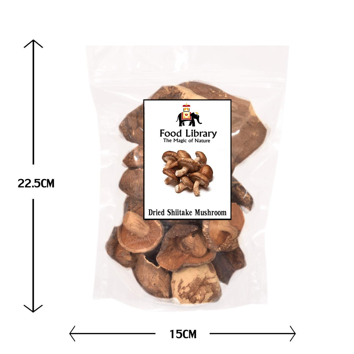 FOOD LIBRARY THE MAGIC OF NATURE Food Library Dried Shiitake Mushrooms(400 G)