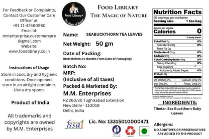 Food Library The Magic Of Nature Seabuckthorn Tea leaves 50g