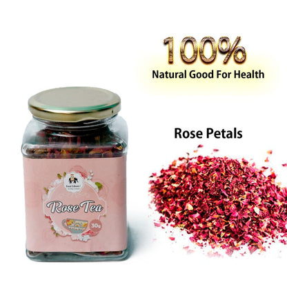 Food Library The Magic of Nature Sun Dried Rose Tea (Petals), 30g