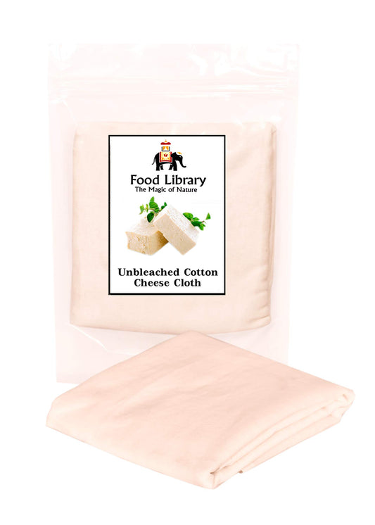 Food Library The Magic of Nature Unbleached Cotton Cheese Cloth, (1x1 m)