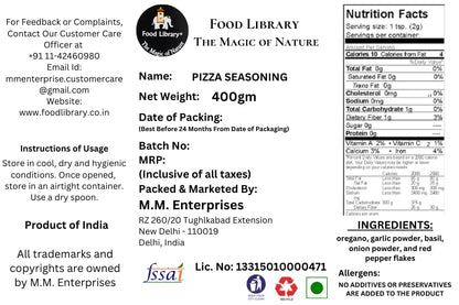 Food Library Pizza Seasoning - Mix Herbs (400)