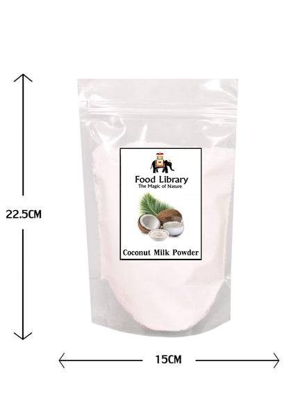Food Library The Magic Of Nature Coconut Milk Powder, 200g | Preservative-Free | Easy to use | Product of Sri Lanka | Dairy-Free | Source of Protein | Add to smoothies | curries, baked goods.