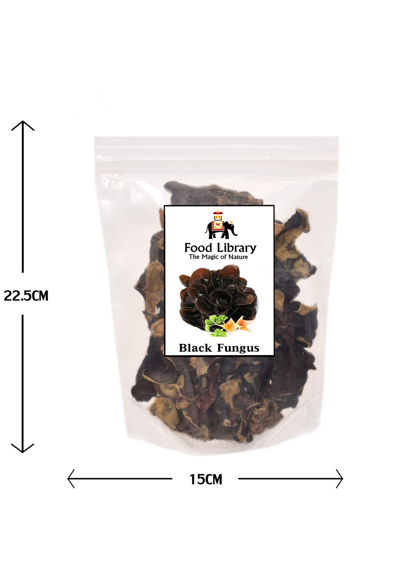 Food Library The Magic of Nature Black Chinese Fungus - Mushrooms, 200g