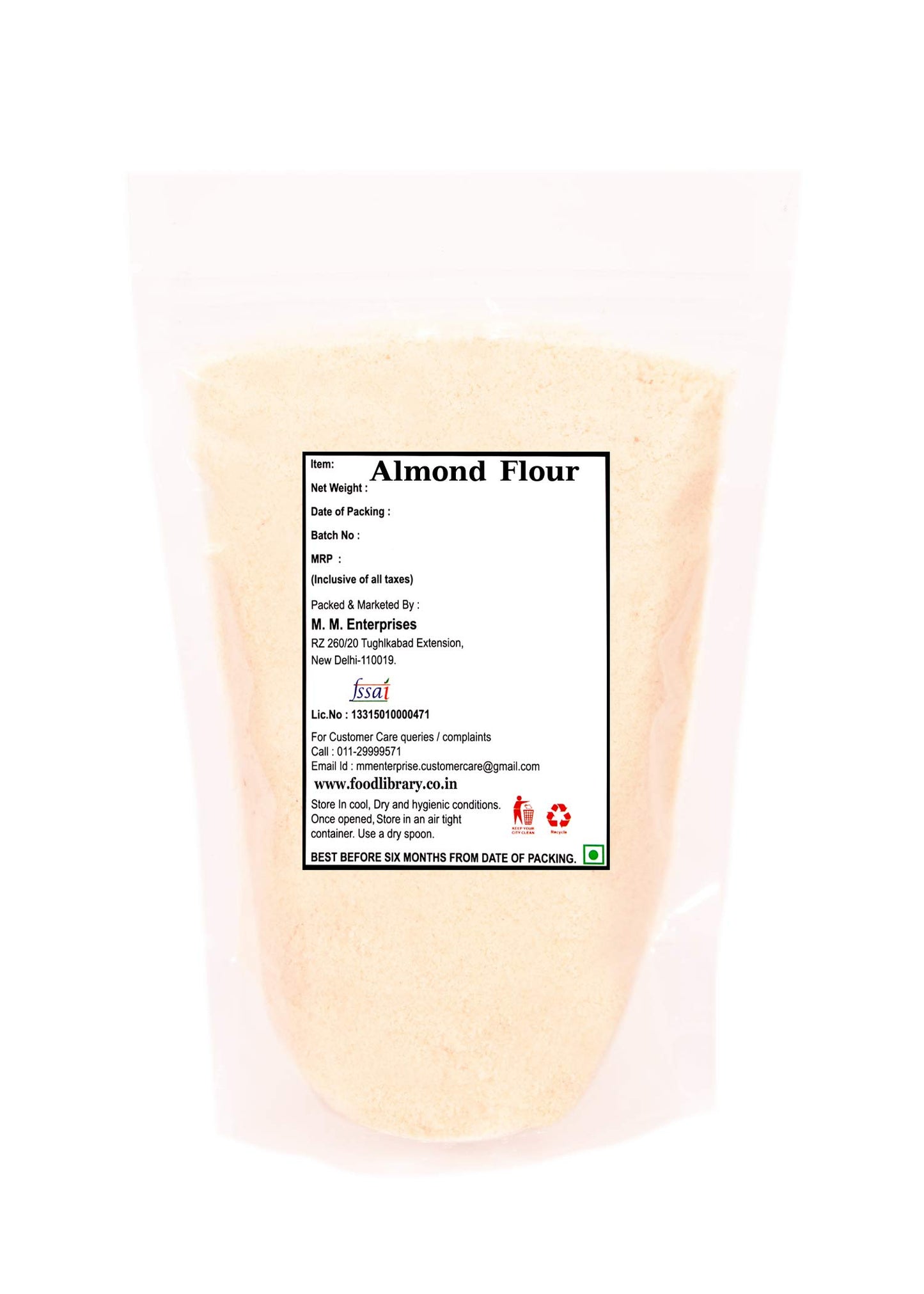 Food Library The Magic of Nature Almond Flour, 200g