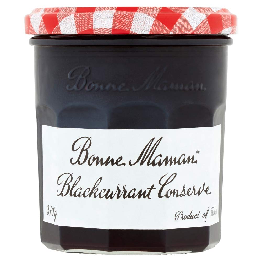 Bonne Maman Blackcurrant Conserve, Marmalade Fruit Jam, 13 oz ℮ 370 g