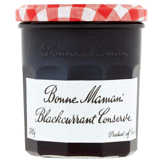 Bonne Maman Blackcurrant Conserve, Marmalade Fruit Jam, 13 oz ℮ 370 g