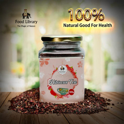 Food Library The Magic of Nature Dried Hibiscus Flower Tea, 100g
