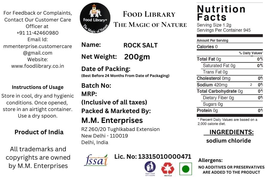 Safa Zahrat Tomato Paste Tin, 400g + Food Library Rock Salt (Sendha Namak), 200g Combo Pack