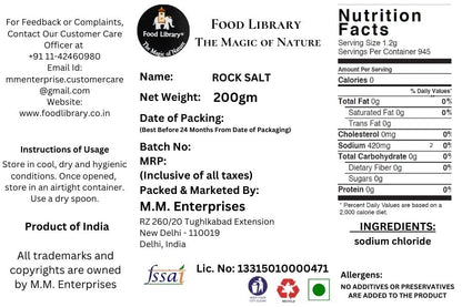 Safa Zahrat Tomato Paste Tin, 400g + Food Library Rock Salt (Sendha Namak), 200g Combo Pack
