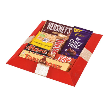 FOOD LIBRARY THE MAGIC OF NATURE Birthday/Anniversary/Christmas/Valentines/Diwali Chocolate Gift Hamper(Chocolate Obsession),500 Grams