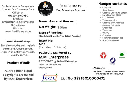 Food Library The Magic of Nature Diwali Gift Hamper Basket for Family/Friend/Corporate/Wedding (All Occasions) (Assorted Gourmet)