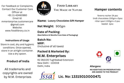 Food Library The Magic of Nature - Luxury Chocolates Gift Hamper