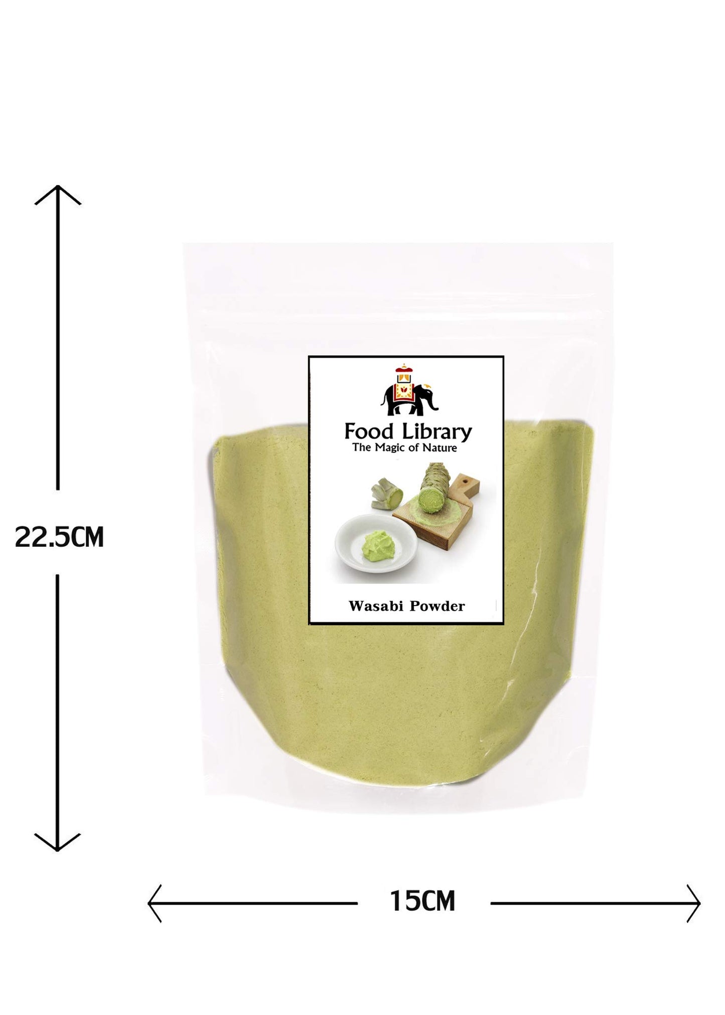 Food Library The Magic of Nature Japanese Wasabi Powder, 400 Grams