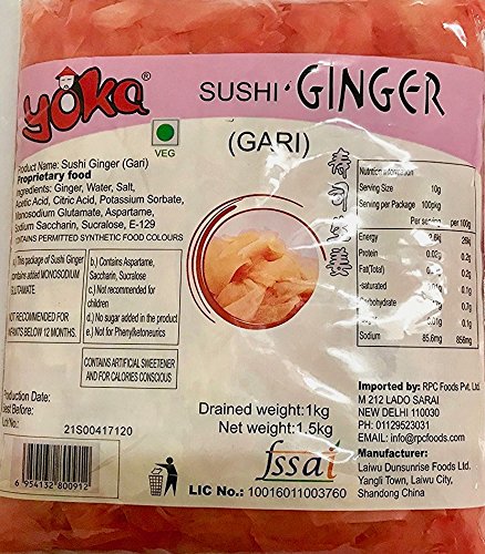 YOKA Sushi Ginger (Gari), 1.5kg