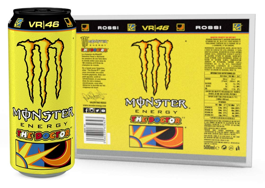 FOOD LIBRARY THE MAGIC OF NATURE Monster Rossi Non Carbonated Tea + Lemonade + Energy Can (Imported), 500Ml - Pack Of 2 + Food Library Roasted Salted Peanuts, 200G