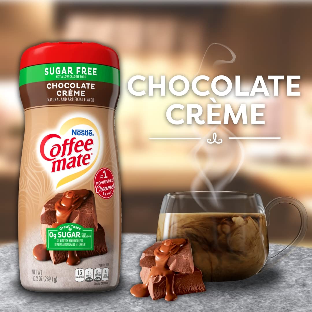 Nestle Sugar Free Chocolate Crème Coffee Mate Bottle, 289 g