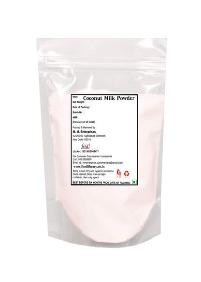 Food Library The Magic Of Nature Coconut Milk Powder, 200g | Preservative-Free | Easy to use | Product of Sri Lanka | Dairy-Free | Source of Protein | Add to smoothies | curries, baked goods.