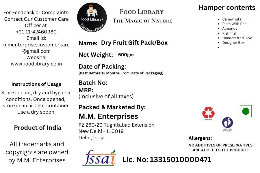 FOOD LIBRARY THE MAGIC OF NATURE Birthday/Anniversary/Christmas/Valentines/Diwali Chocolate Gift Hamper(Chocolate Obsession),500 Grams