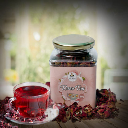 Food Library The Magic of Nature Sun Dried Rose Tea (Petals), 30g