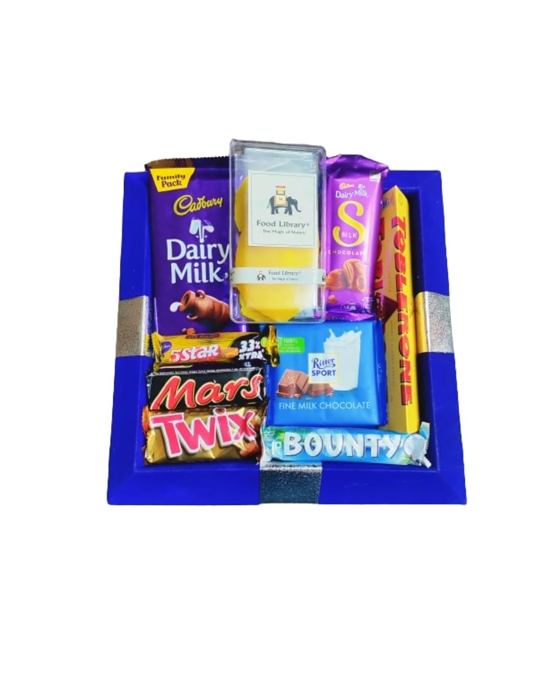FOOD LIBRARY THE MAGIC OF NATURE Birthday/Anniversary/Christmas/Valentines/Diwali Chocolate Gift Hamper(Chocolate Obsession),500 Grams