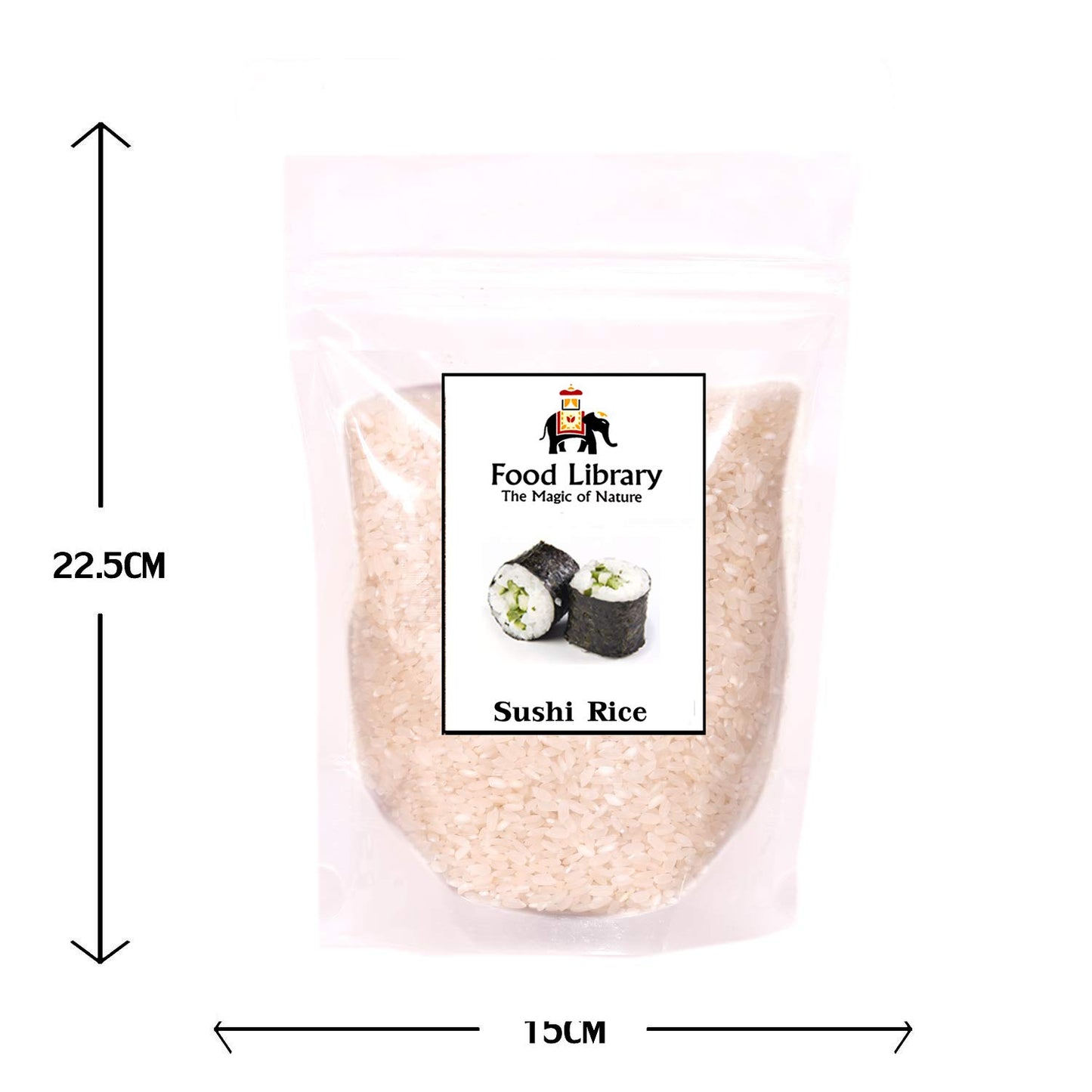 FOOD LIBRARY THE MAGIC OF NATURE Japanese Sushi Rice - 400 Gram