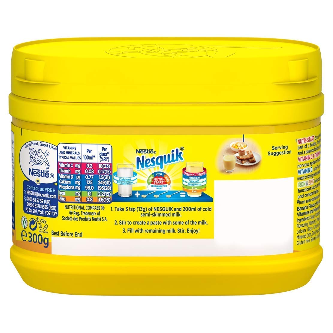 Nesquik Nestle Banana Flavour Drink, 300 g