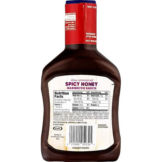 Kraft Spicy Honey BBQ Sauces,510gm