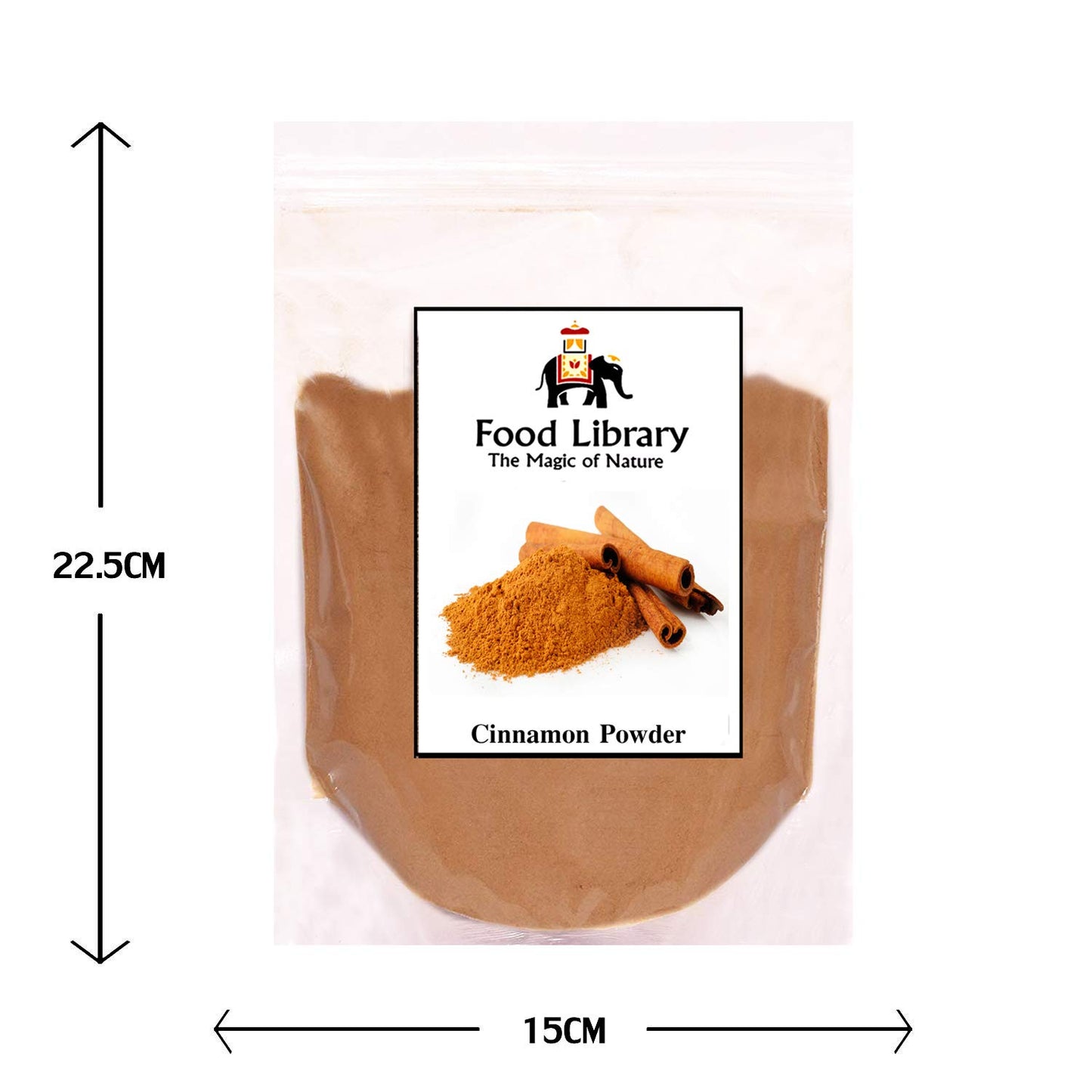 Food Library The Magic Of Nature Authentic Exotic Aromatic Flavourful Indian Spices. (200 gm, Dalchini (Cinnamon) Powder)