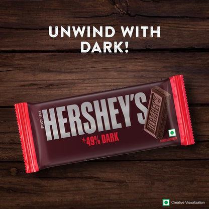 HERSHEY'S Dark Bar | Deliciously Dark Cocoa Rich Chocolate - 100 Gm