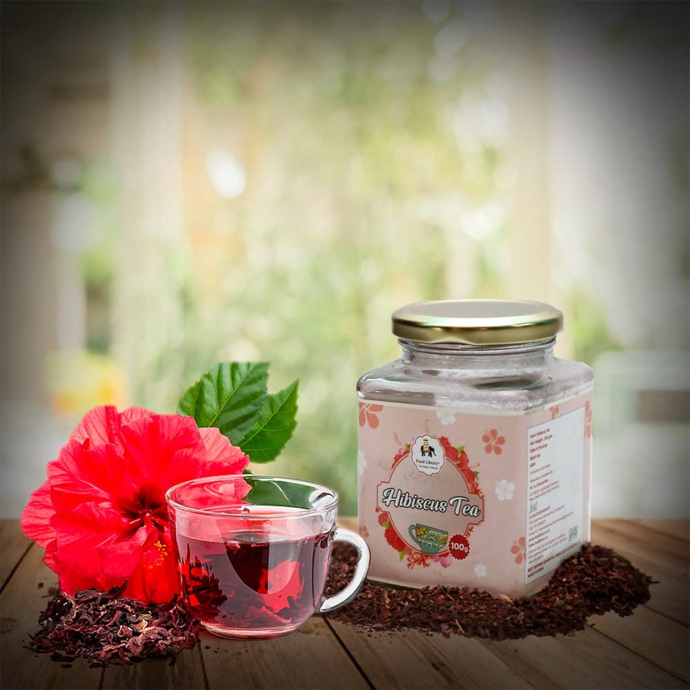 Food Library The Magic of Nature Dried Hibiscus Flower Tea, 100g