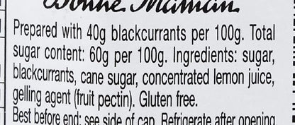 Bonne Maman Blackcurrant Conserve, Marmalade Fruit Jam, 13 oz ℮ 370 g