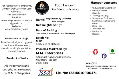FOOD LIBRARY THE MAGIC OF NATURE Birthday/Anniversary/Christmas/Valentines/Diwali Chocolate Gift Hamper (Chocolates In Leather Basket),600 Gram