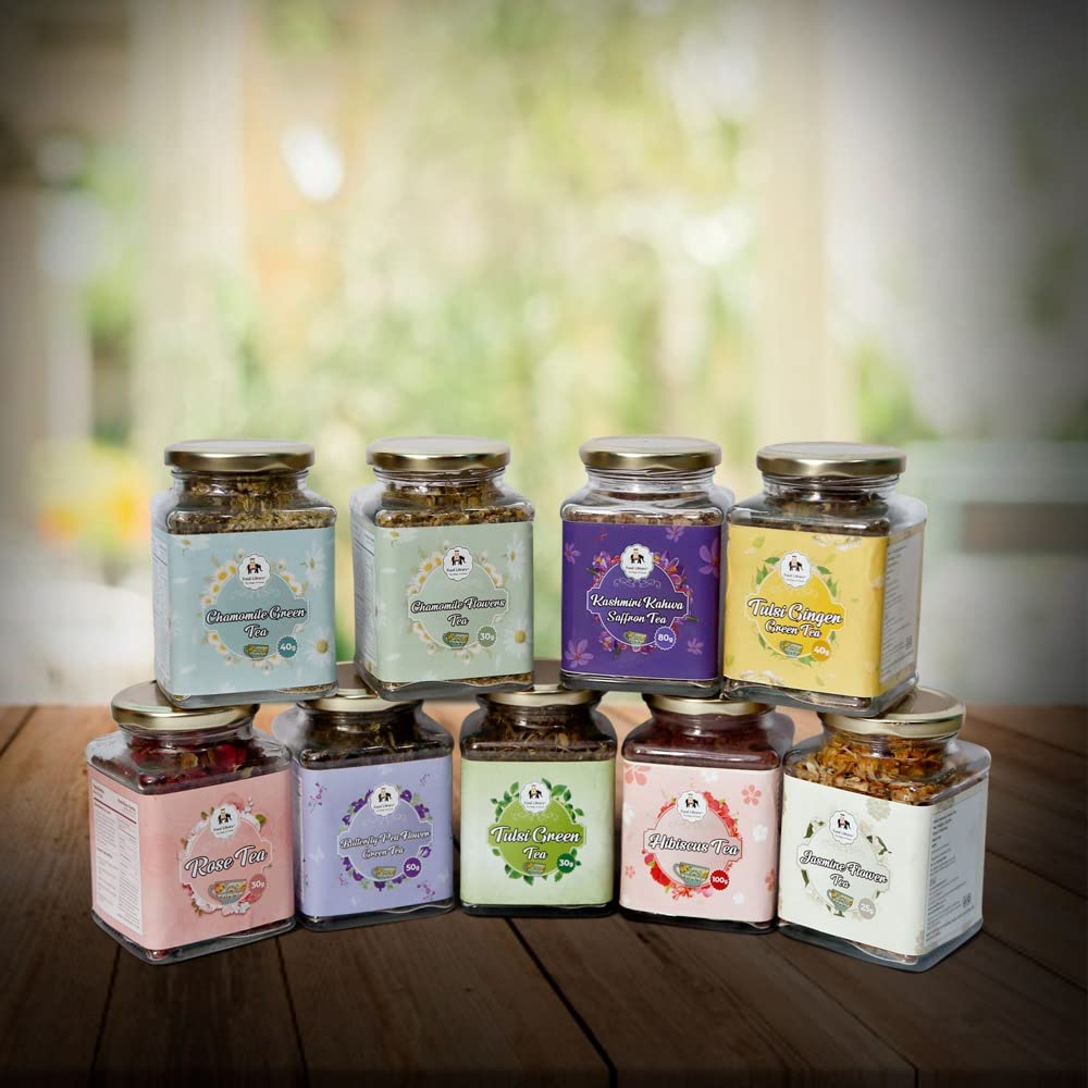 Food Library The Magic of Nature Butterfly Blue Pea Flower Green Tea, 50g