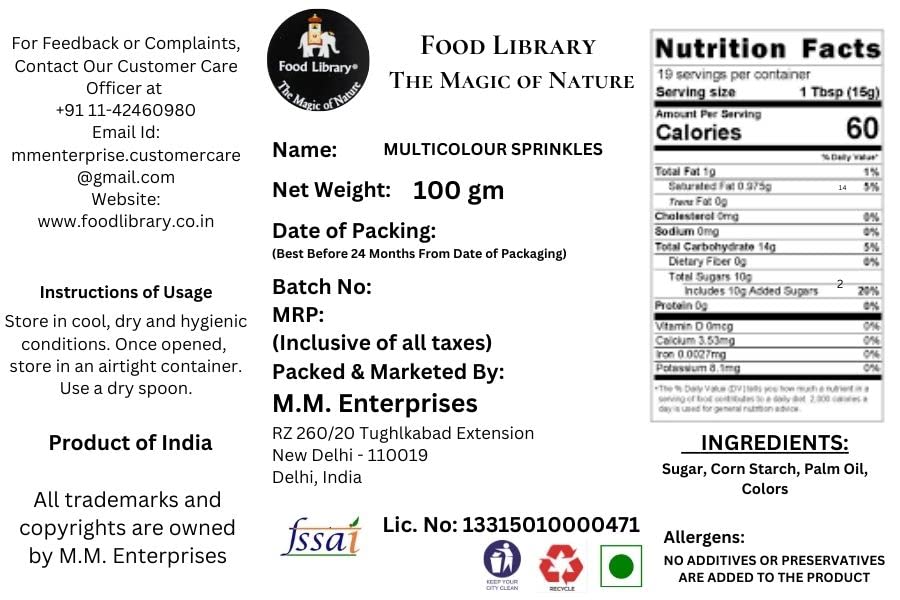 FOOD LIBRARY THE MAGIC OF NATURE Hazelnut Spread With Cocoa,350G(Pack Of 3)+ Free Food Library Sprinkles,100G