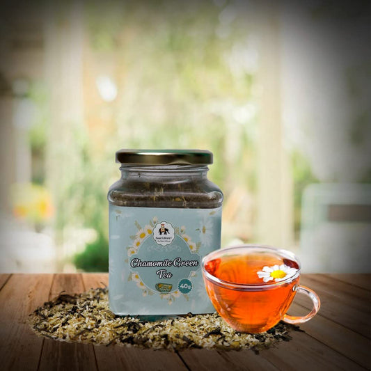 Food Library The Magic of Nature Chamomile Green Tea, 40g