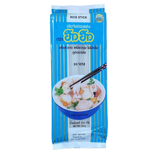 How-How Rice Stick Noodles - 10mm, 2 x 500 g
