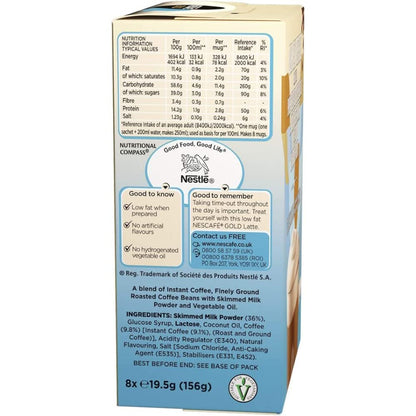 Nescafe Gold Latte, 156 g (45444)