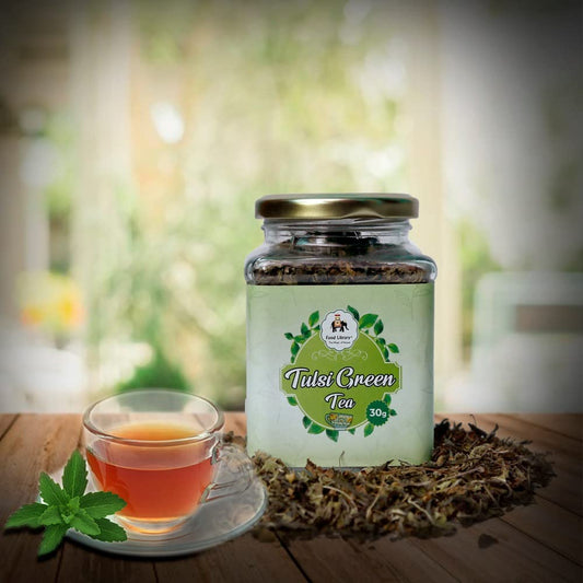 Food Library The Magic of Nature Herbal Tulsi Green Tea, 30g