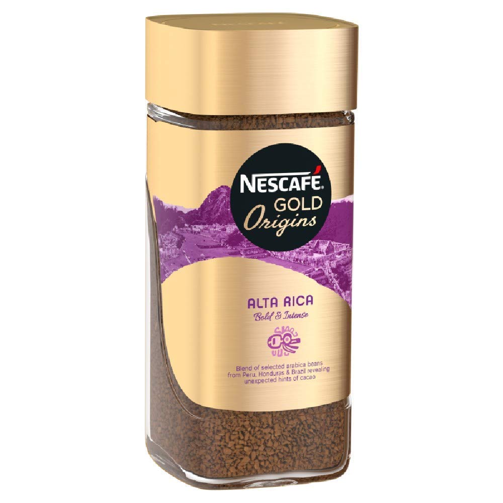 Nescafe Gold Origins Alta Rica Coffee. 100 Gram, Ground, Jar