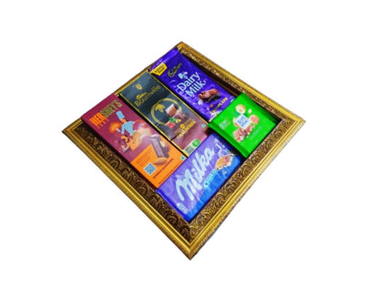 FOOD LIBRARY THE MAGIC OF NATURE Birthday/Anniversary/Christmas/Valentines/Diwali Chocolate Gift Hamper (Chocolates In Leather Basket),600 Gram