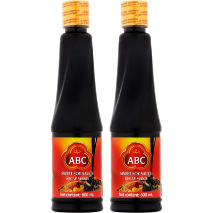 ABC Sweet Soy Sauce, Kecap Manis, 2 x 600 ml