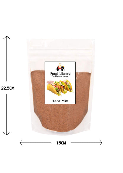 Food Library The Magic Of Nature World Flavours | Epicurean Spices | Global Seasonings | International Spices. (200gm, Mexican Taco Seasoning Mix)