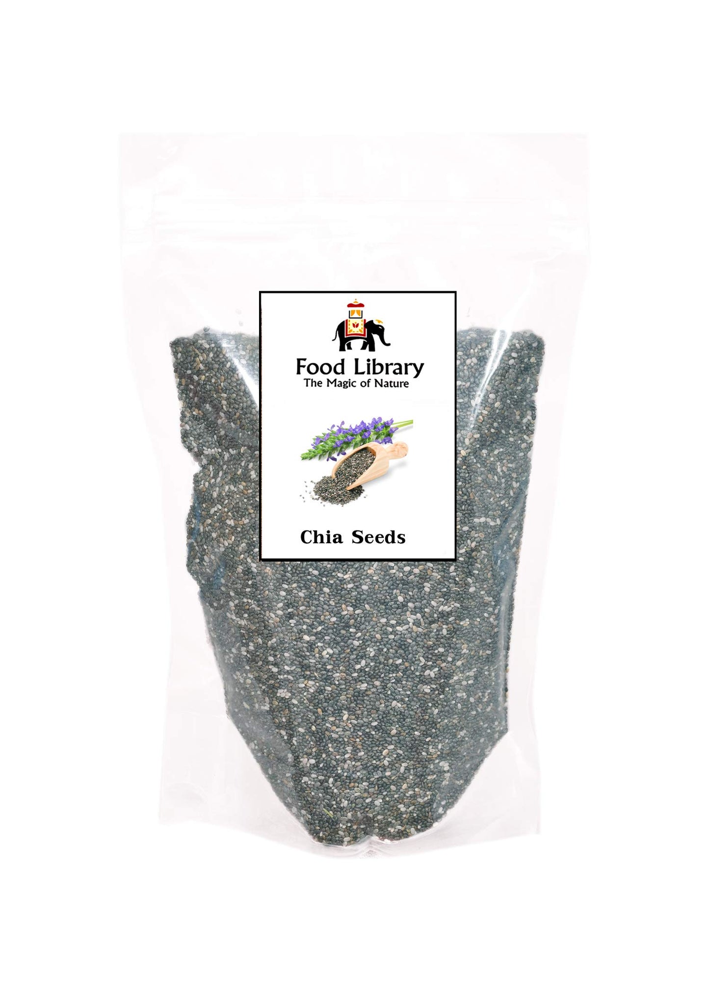 Food library the magic of nature Black Chia Seeds (200 g).