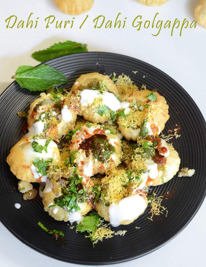 Food Library The Magic of Nature Combo of Ready-to-Fry GOL Gappe (400g) & Instant Pani Puri Masala (100g)