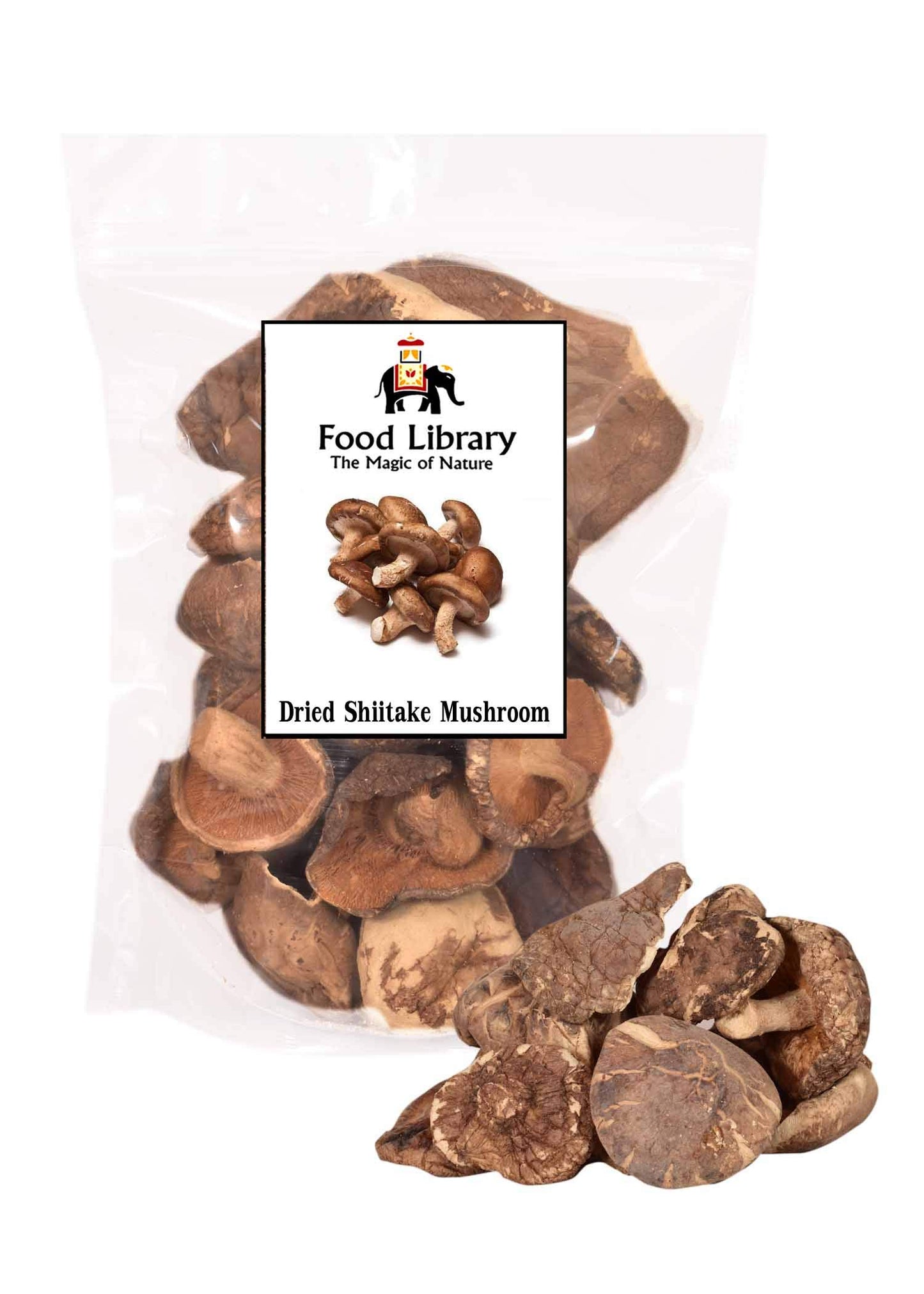 FOOD LIBRARY THE MAGIC OF NATURE Food Library Dried Shiitake Mushrooms(400 G)