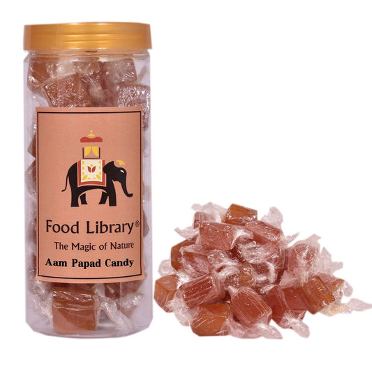 Food Library The Magic Of Nature Mango Tango Aam Papad Delights |Tropical |Exotic |Luscious | Tangy | Candy Treats . (Aam Papad 500g)