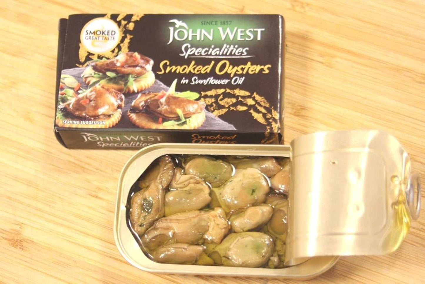 John West Smoked Oysters in Sunflower Oil (85g)