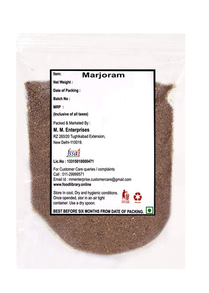 Food Library The Magic of Nature Dried Marjoram Seasoning (Herb), 200g