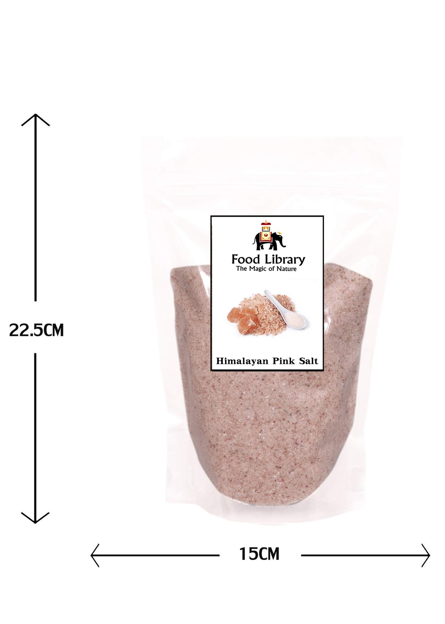 Food Library The Magic of Nature Natural Himalayan Pink Rock Salt Value Pack, 1.2 kg